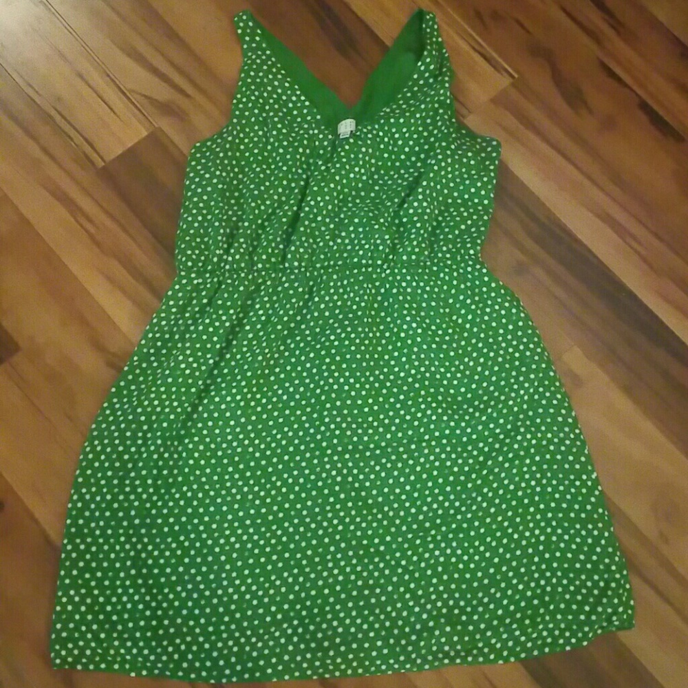 Green and white polka dot dress Size XXL
